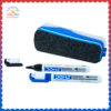 DOMS-Magnetic-Whiteboard-Duster-+-2-Whiteboard-Marker-Office-Set