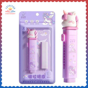 HANIYA-ONLINE-STORE-Unicorn-Cutter-Shaped-EraserSet-for-Kids-Rubber-Eraser-for-Kids-2-Rifill-Non-Toxic-Eraser