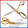 unequetrend-tailor-scissors-professional-10-5-gold-plated-stainless-steel-professional-shears-heavy-duty-26-x-7-centimeters