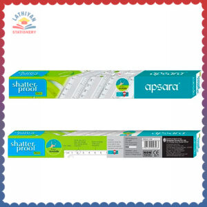 Apsara-Shatter-Proof-30cm-Scale-Durable-&-Strong-Plastic,-Precise-Marking-Transparent,-Pack-of-10