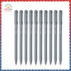 hauser-germany-xo-ball-pen-wallet-pack-tip-size-0-7-mm-sleek-body-minimalistic-design-matt-finish-solid-body-type-low-viscosity-ink-ultra-durable-tip-black-ink-set-of-10-pcs-7-grey-body-color