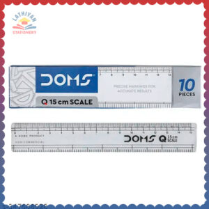 doms-15cm-transparent-scale-precise-marking-for-accurate-results-durable-strong-plastic-prevents-breakage-pack-of-30-pieces