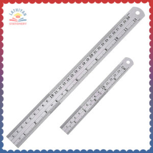 ikis-stainless-steel-ruler-12-inch-and-6-inch-metal-rule-kit-with-conversion-table