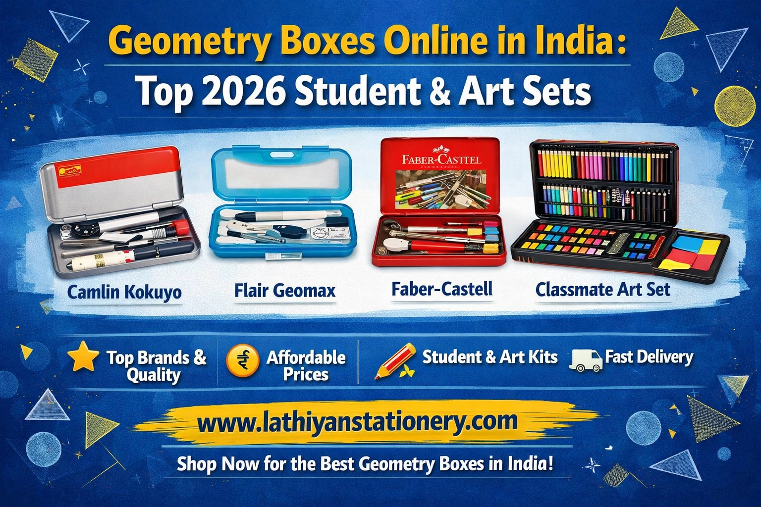 Geometry Boxes Online in India: Top 2026 Student & Art Sets